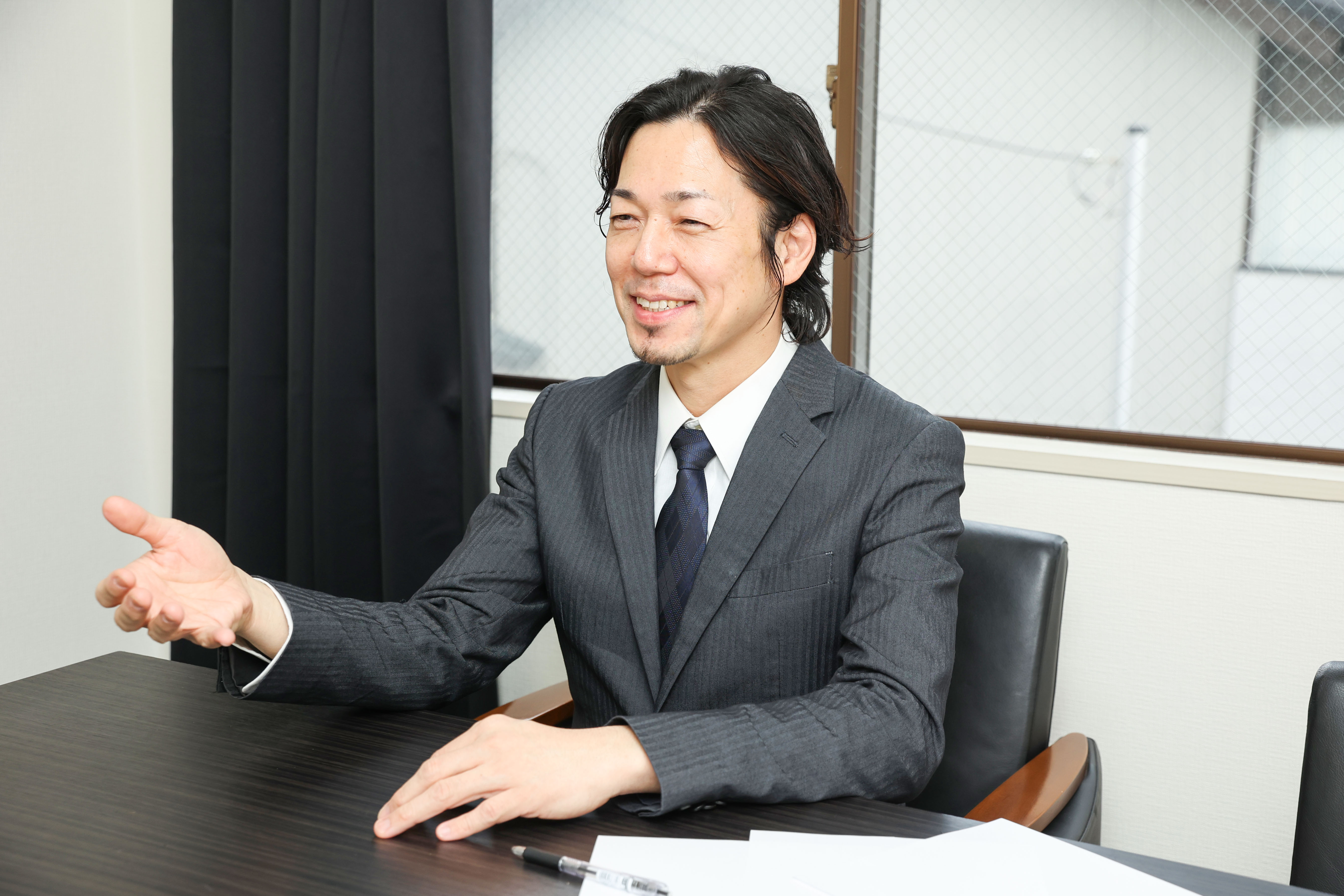笑顔の三木代表